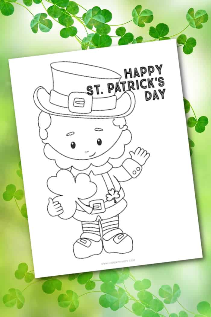 st patricks coloring pages