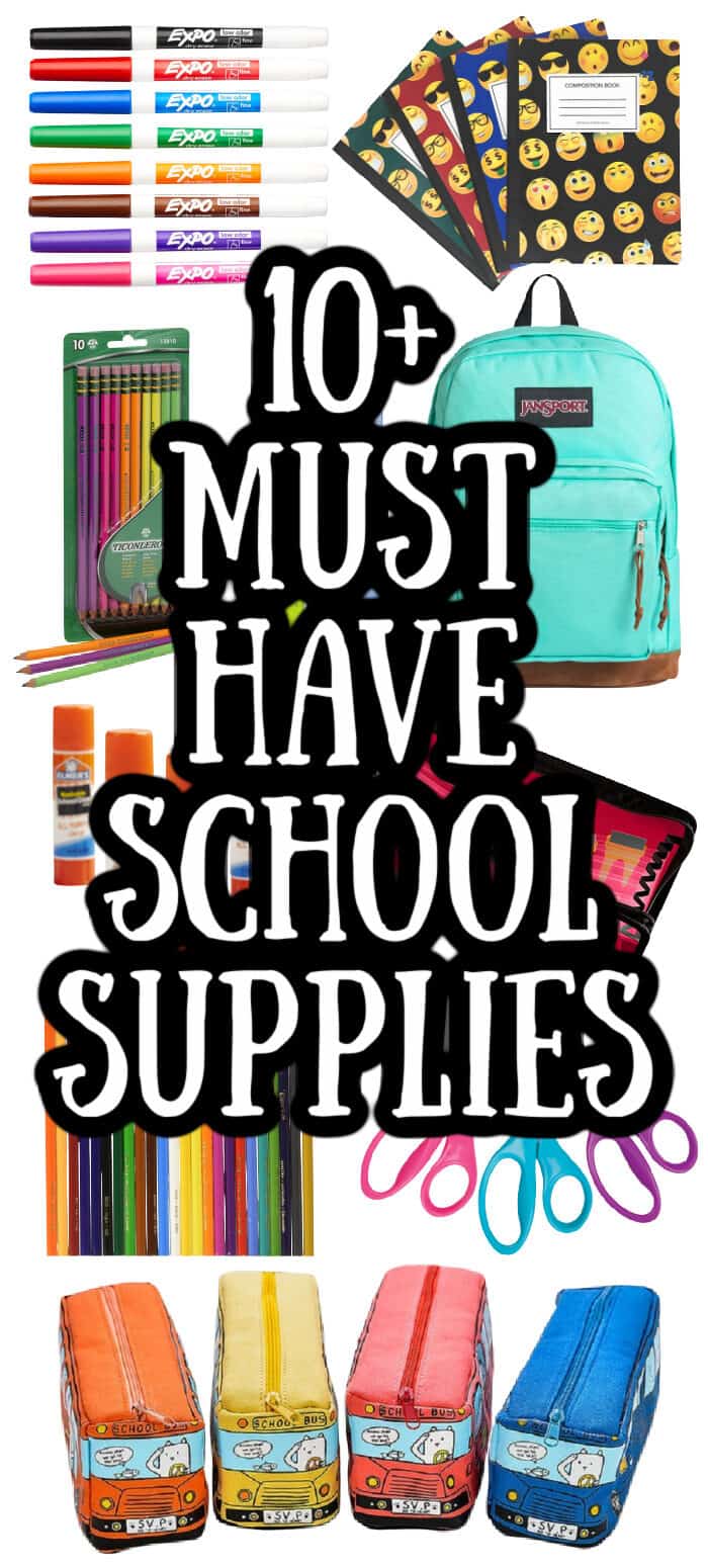 10+ Must Have School Supplies For Elementary School Kids