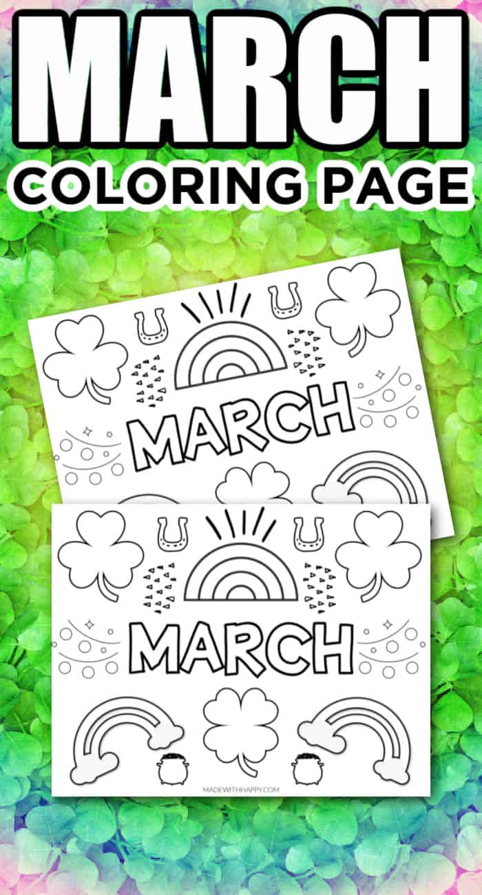 free march coloring pages