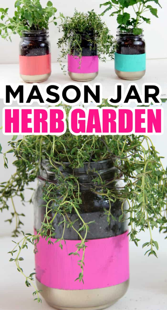 Diy Mason Jar Herb Garden