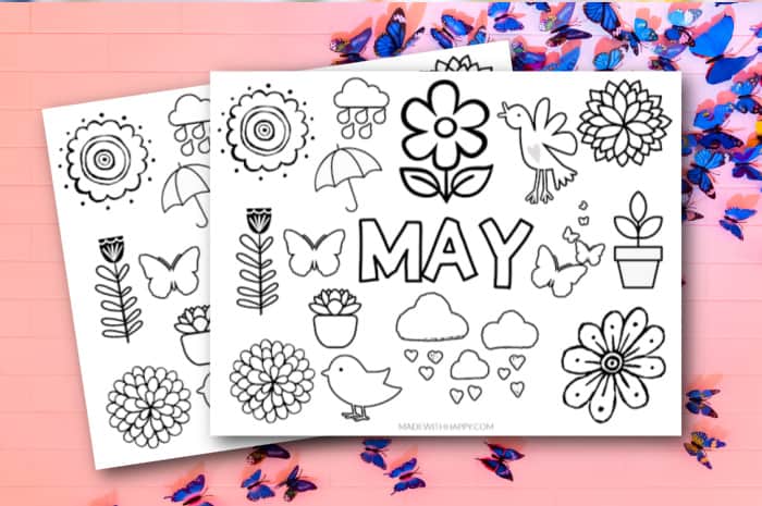 May Coloring Pages For Kids