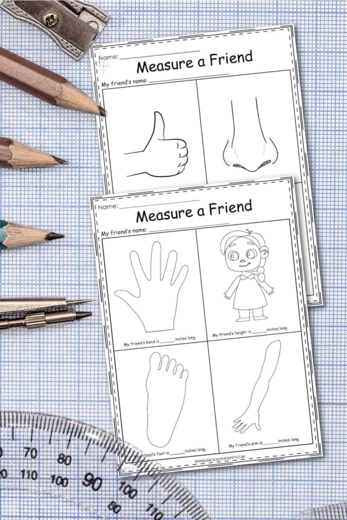 Measurement Worksheets For Kids - Made with HAPPY