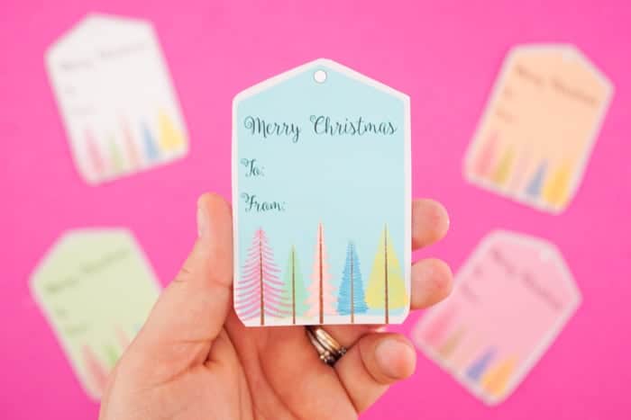 Blue Gift Tag
