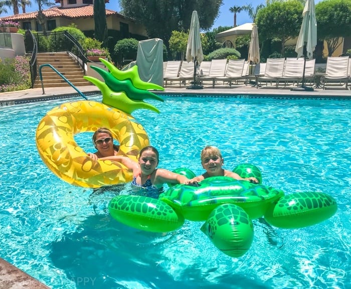 Fun Pool Floaty Rentals at Miramonte resort. Looking for the fun Indian Wells resort for the family? Check out the Miramonte Resort & Spa located at the base of the Santa Rosa Mountains just minutes away from a ton of things to do in Palm Desert. Visiting Indian Wells Resort during the Summer. Fun Family friendly hotels in Palm Desert