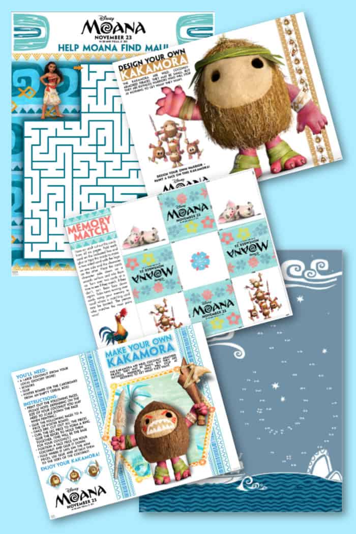 Moana Activity Pack