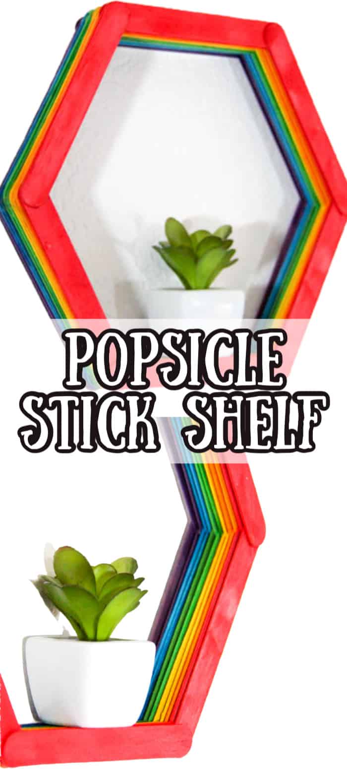 Popsicle Stick Shelf