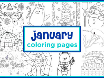 Month of January Coloring Pages