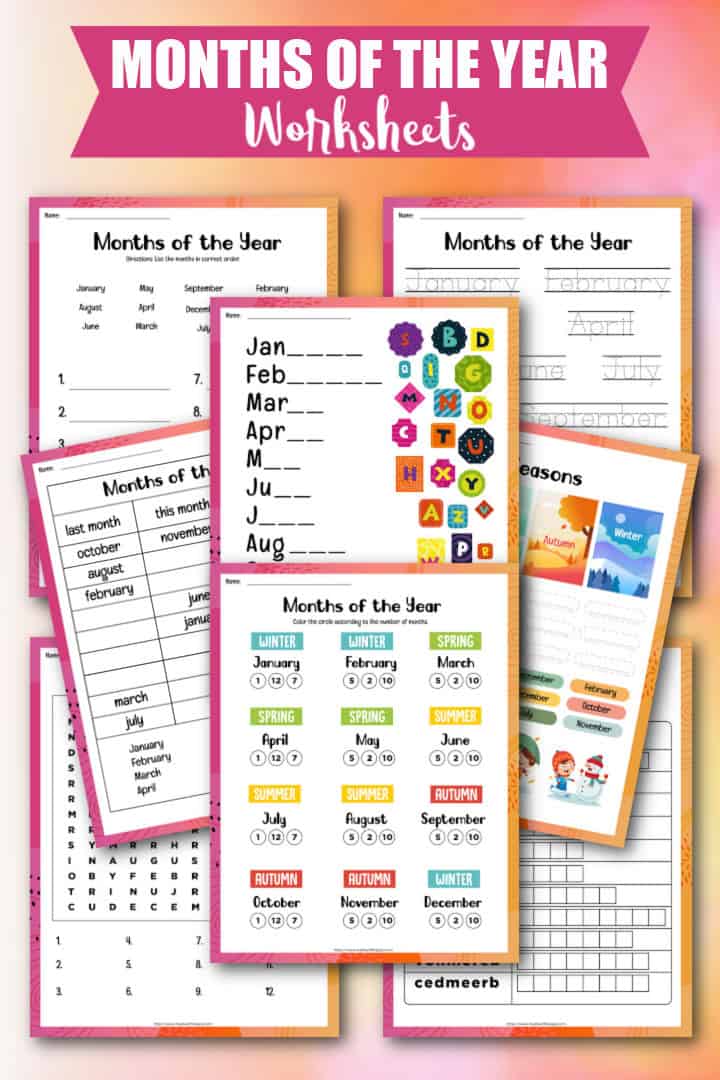 Month of the Year Worksheets