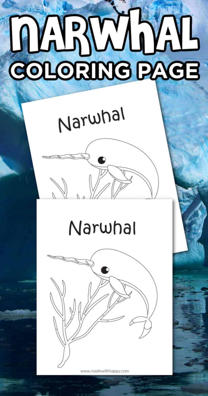 cute narwhal coloring pages