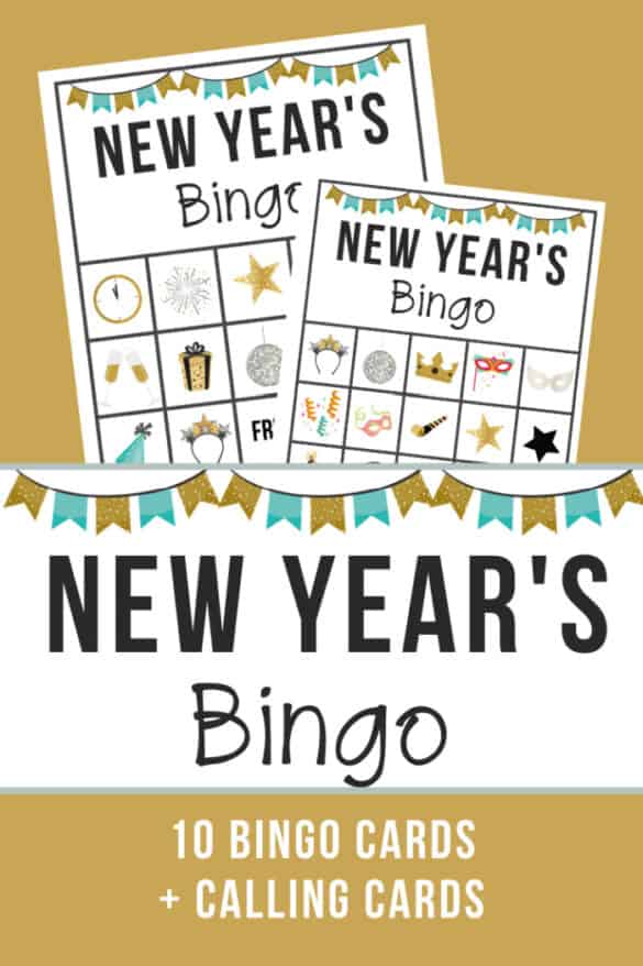 Free Printable New Years Eve Bingo - Made with HAPPY