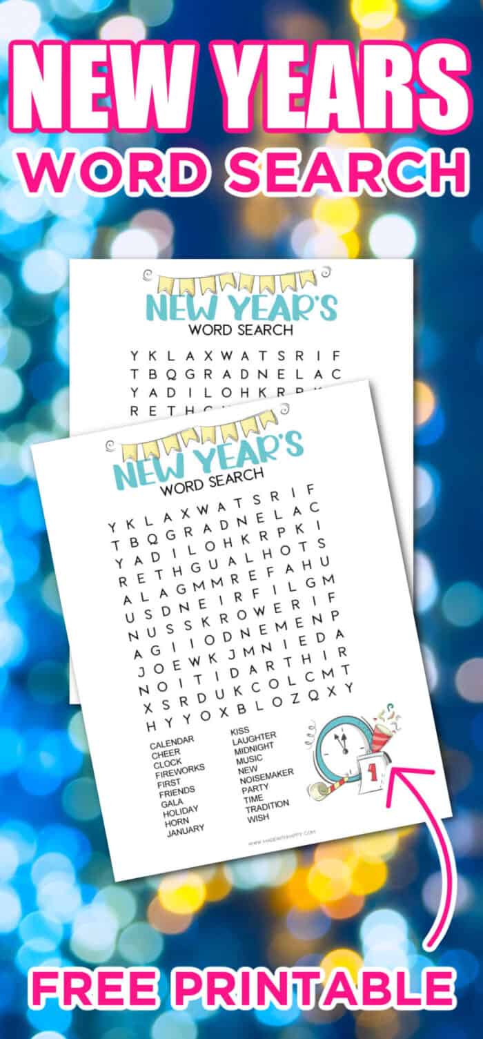 word search for new years