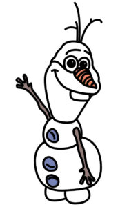 Olaf Drawing From Frozen