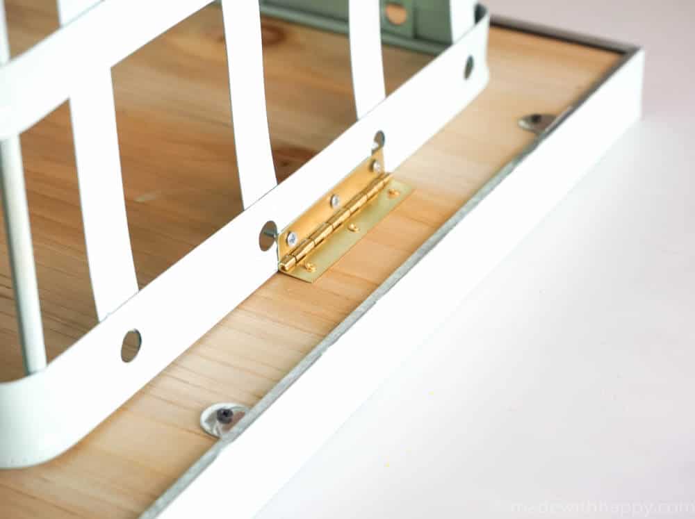 Attach hinge with frame