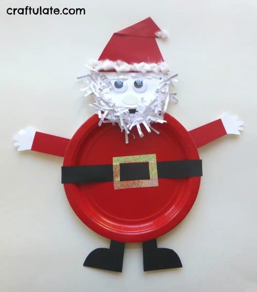 Paper Plate Santa Craft