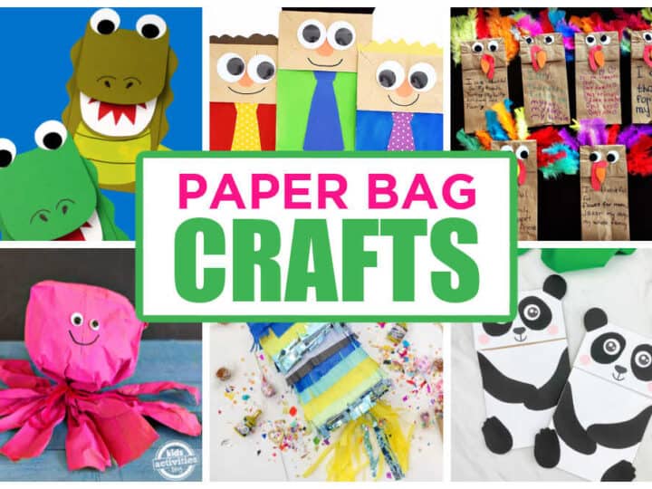 kids crafts made out of paper bags
