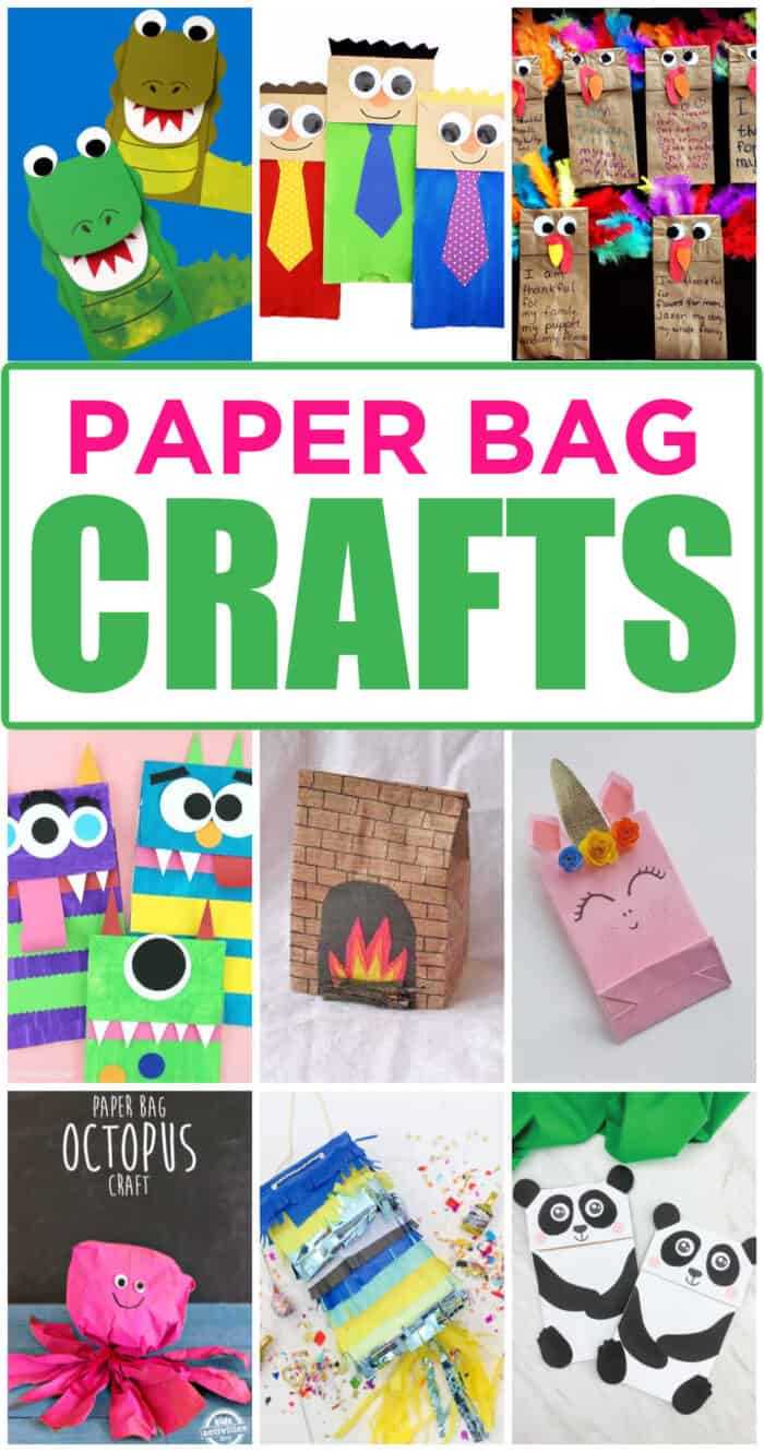 Easy paper bag crafts