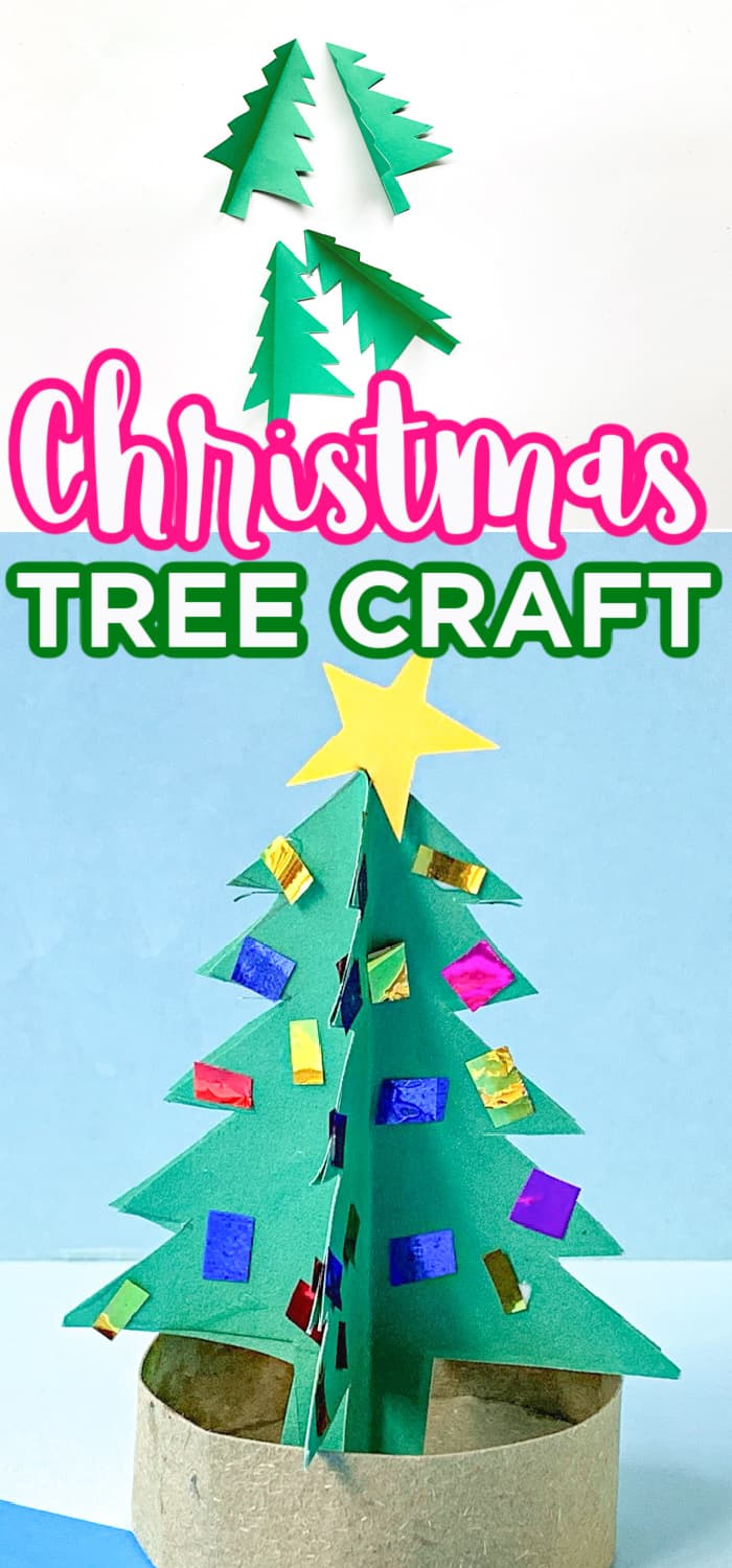 3D Paper Christmas Tree Craft