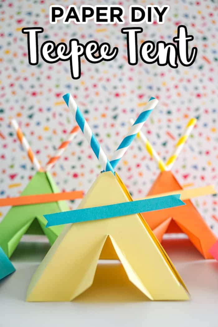 Paper DIY Teepee Tent