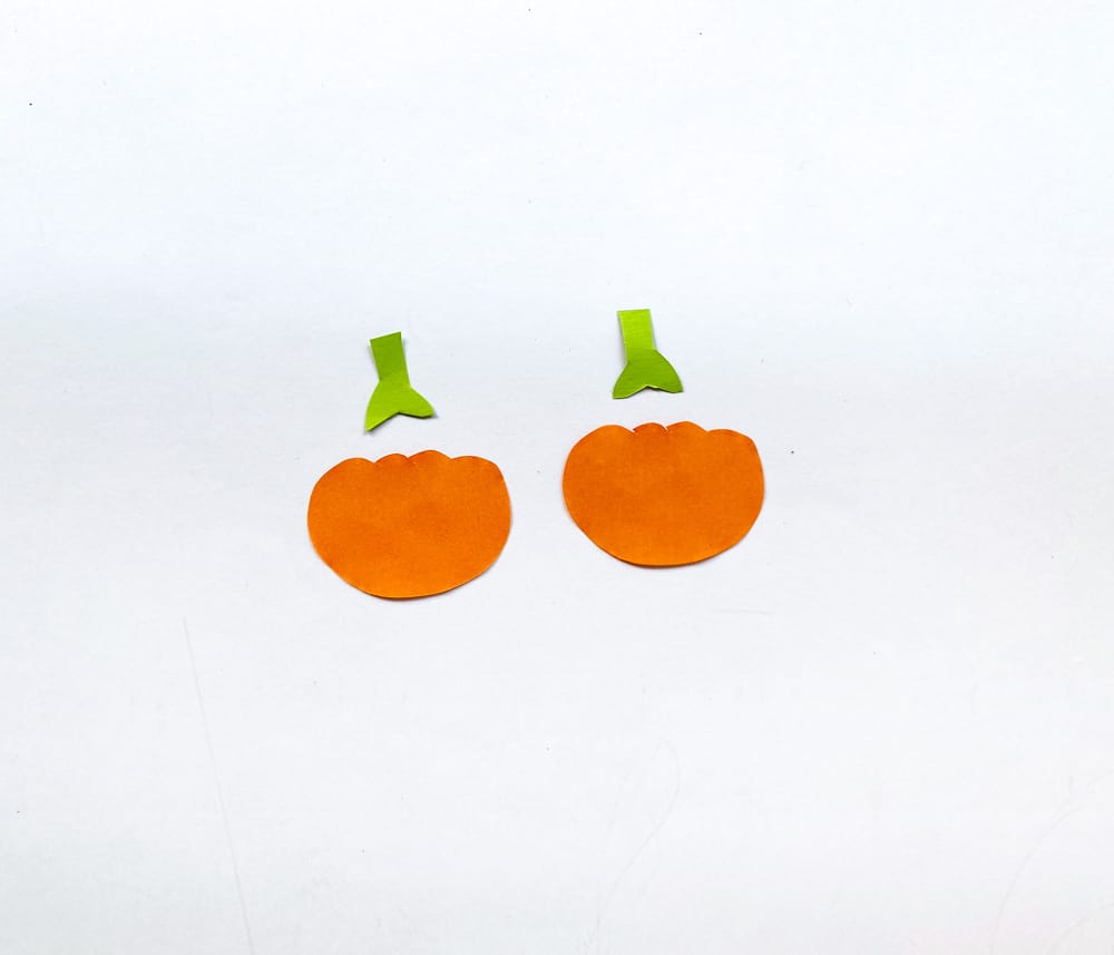Cut out the pumpkins.