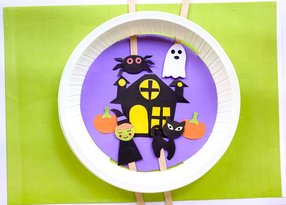 Paper Plate Halloween Craft