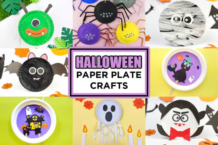 Fun Paper Plate Ghost Craft For Halloween - Made with HAPPY