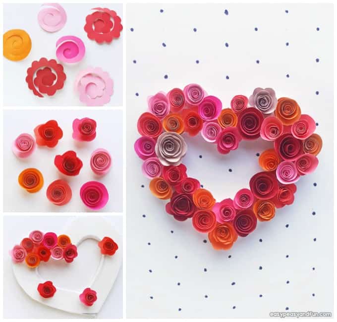 21 Easy Paper Crafts for Kids for Valentines Day - Made with HAPPY