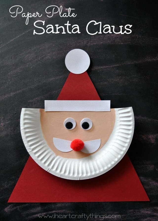 Paper Plate Santa Claus