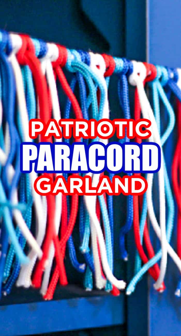 Paracord garland for the 4th of July
