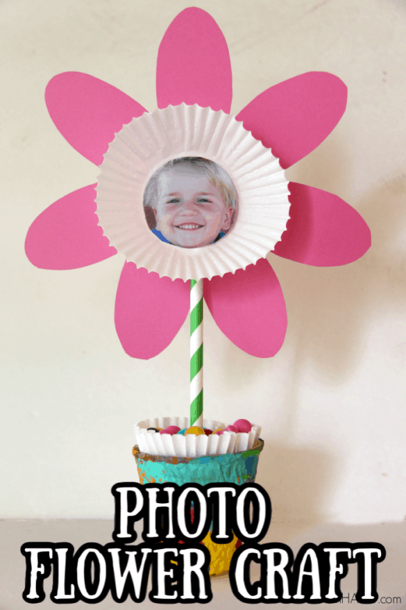 Flower Craft for Kids with Free Printable Flower Template