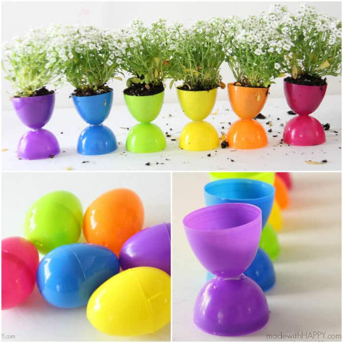 Plastic Easter Egg Planters