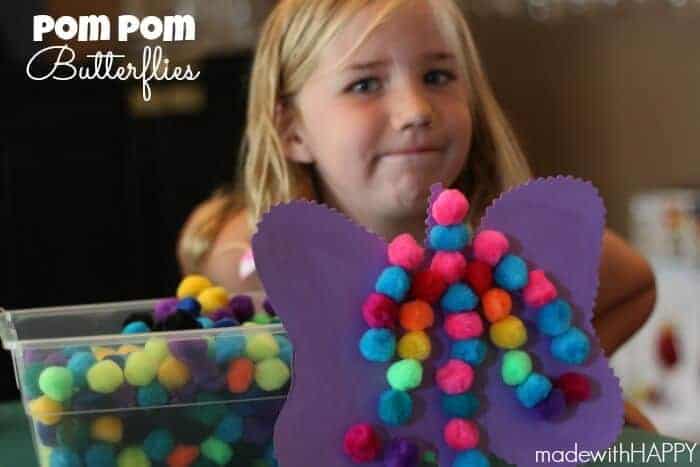 pom pom butterfly