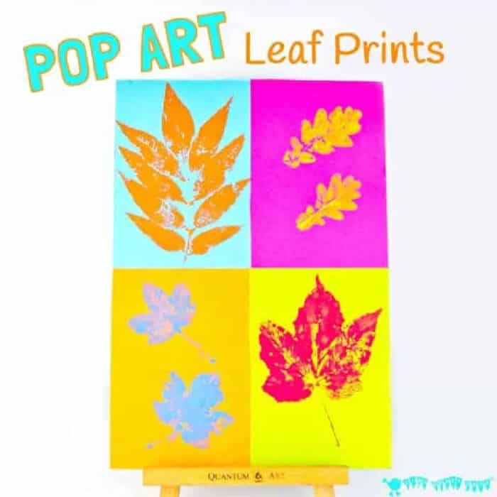 Pop Art Leaf Prints