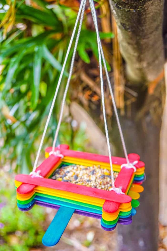 Rainbow Birdfeeder