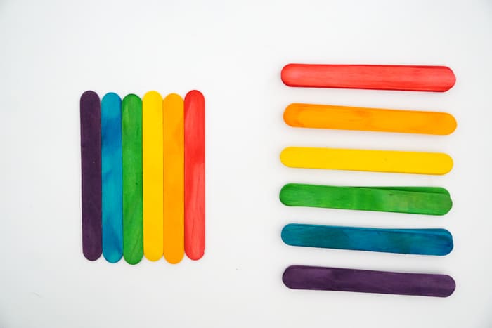 Colorful Popsicle Sticks 
