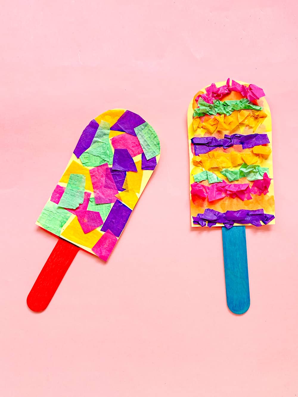 Popsicle Tissue Paper Craft For Kids 12 of 13