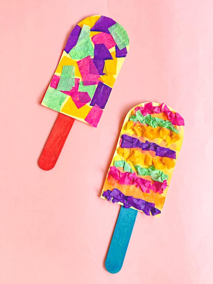 Tissue Paper Popsicles