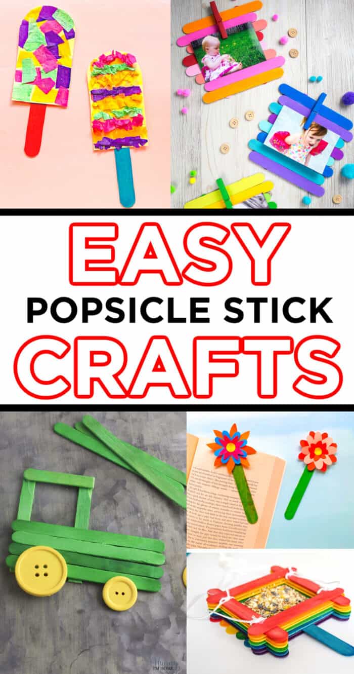 Rainbow Ice Cream Stick Craft