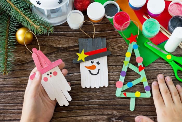 Popsicle stick Christmas Crafts