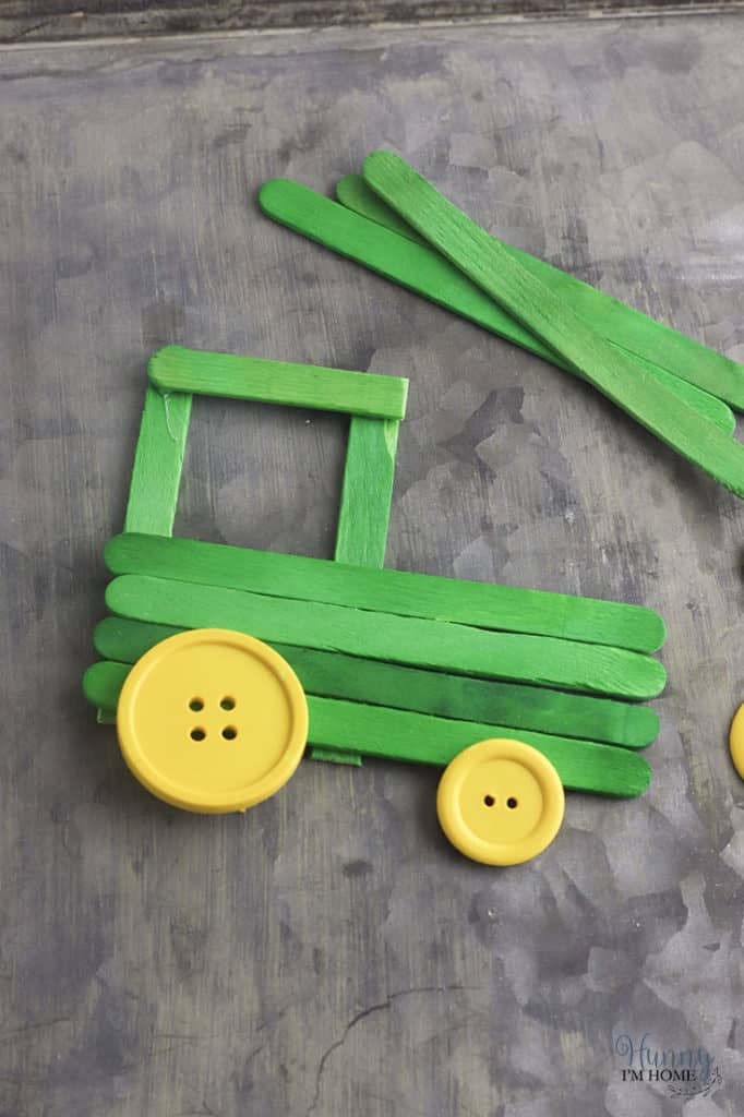 popsicle stick tractor