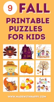 Free Printable Fall Puzzles For Kids - Made with HAPPY