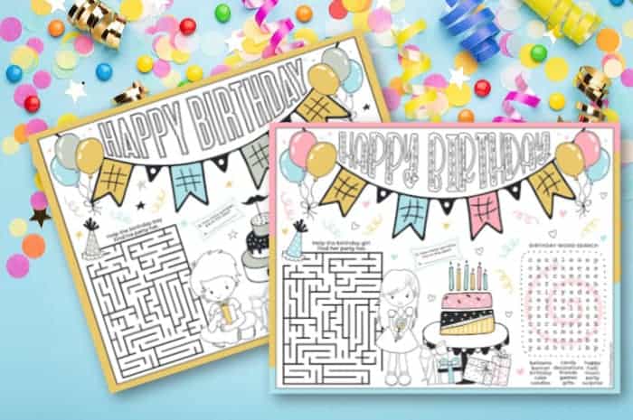 happy birthday printables