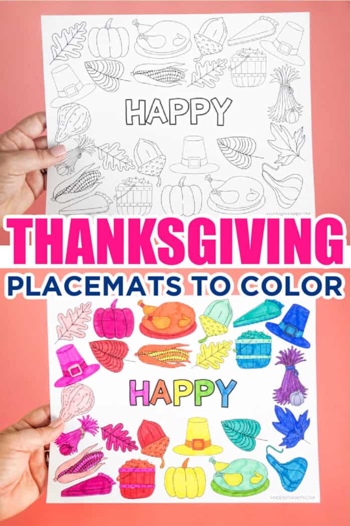 Thanksgiving Coloring Placemats