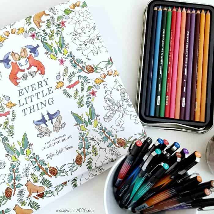 Girl's Coloring Party | Adult Coloring | Colored Pencils | Adult coloring with Prismacolor is a huge trend right now and the perfect outlet for moms to relax, de-stress and re-energize during the often-stressful holiday season | Prismacolor4Me AD