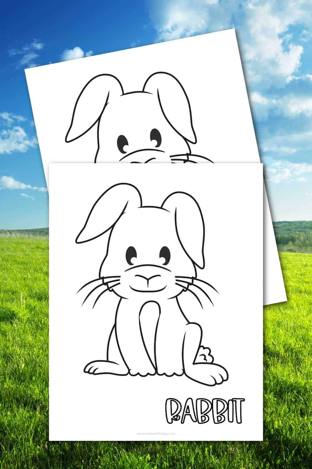 printable rabbit coloring pages