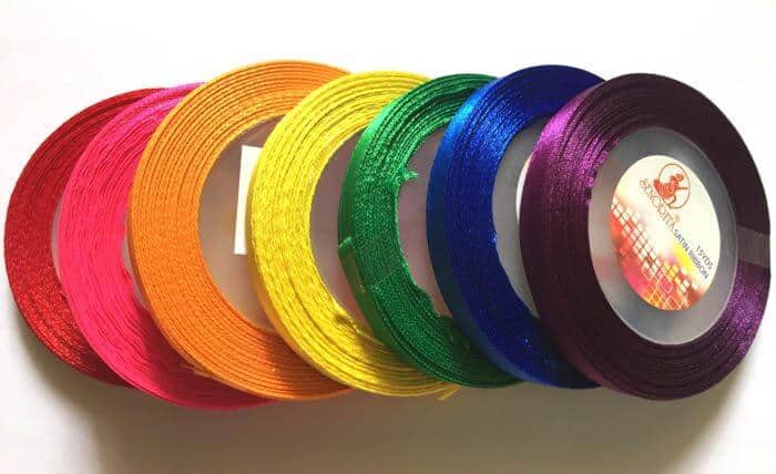 Rainbow Satin Ribbon 