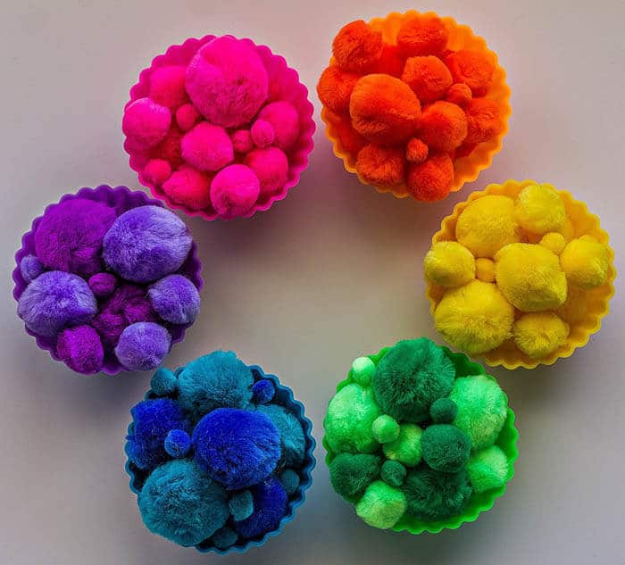 Colorful Pom Poms 