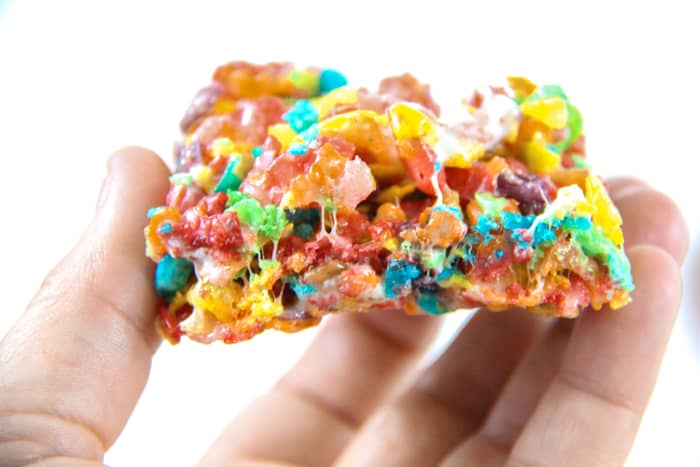 Rainbow Rice Krispie Treats 