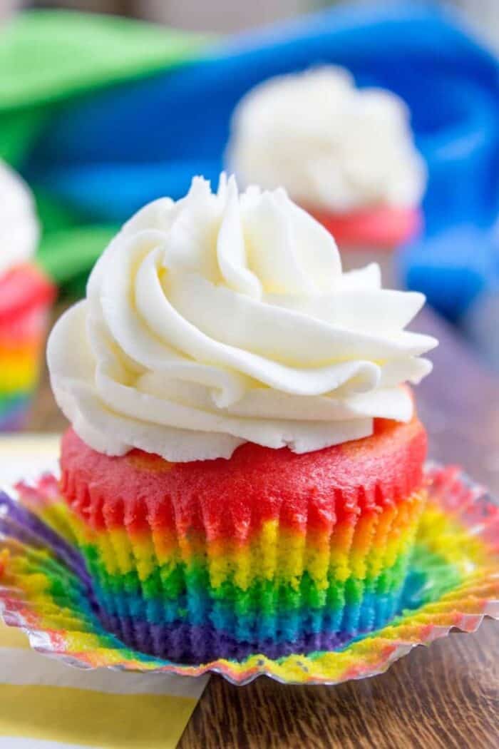 Rainbow Cupcakes