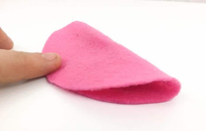 Felt Fortune Cookie Folded