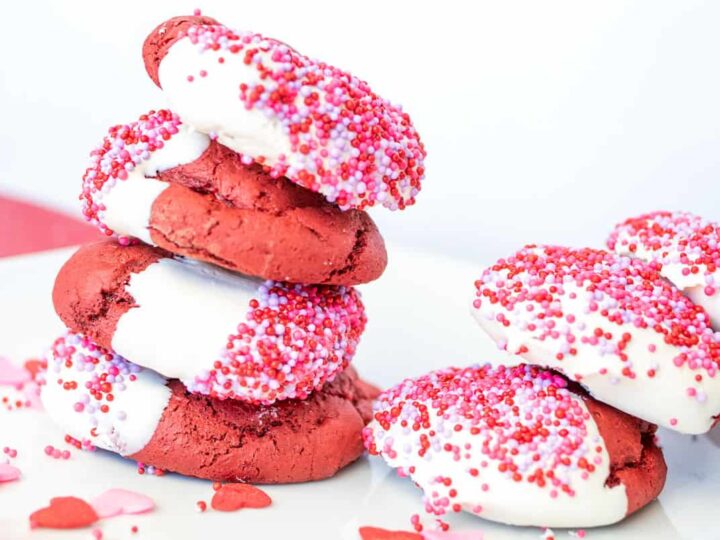 red velvet cake mix cookies